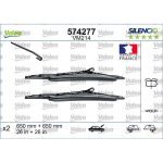 Valytuvų komplektas Valeo Silencio Performance X2 VM214, 650/650 mm