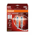 OSRAM Night Breaker Laser +150% H1 P14.5S, Automobilinės lemputės, 55W 12V, 2 vnt