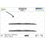 Valytuvų komplektas Valeo Silencio Performance X2 VM211, 550/550 mm