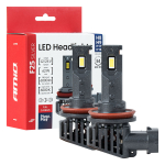 LED žibintų lemputės F25 SILVER FULL CANBUS H8/H9/H11/H16 62W 12V 24V AMIO-04705