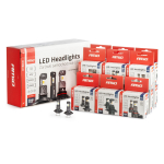 LED žibintų lempučių rinkinys 16 vnt., Hybrid series H1 H3 H4 H7 HB3 HB4 6000K Canbus, AMIO-04120
