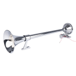 Garso signalas &ndash; chromuotas, 640 mm, 150 dB, 12/24V, AMIO-04076