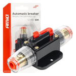 Automatinis automobilinis saugiklis / grandinės pertraukiklis 12-48V 60A AMIO-03819