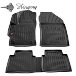 Guminiai 3D kilimėliai TOYOTA Corolla E210 nuo 2018m. Sedan/ station wagon / juoda / 5022125 / paauk&scaron;tintais kra&scaron;tais
