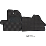 Eko odos kilimėliai QuiltyMats PEUGEOT BOXER nuo 2014m. (Juoda / juodos siūlės)