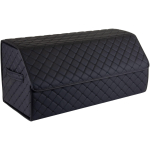 Bagažinės daiktadėžė EVAtech ECO L 30x30x65 cm - juoda / juodi kra&scaron;tai / juodos siūlės / juodas vidus
