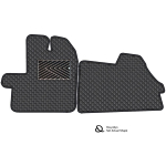 Eko odos kilimėliai QuiltyMats PEUGEOT BOXER nuo 2014m. (Juoda / pilkos siūlės)
