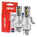 LED žibintų lemputės H-mini Series H4/H19 AMiO-03331