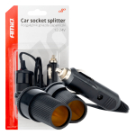 Automobilio maitinimo lizdo skirstytuvas 12/24V, AMIO-03801