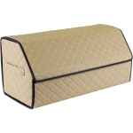 Bagažinės daiktadėžė EVAtech ECO L 30x30x65 cm - smėlio / juodi kra&scaron;tai / smėlio siūlės / juodas vidus