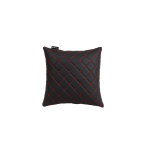 Automobilio pagalvė EVAtech ECO 30x30 cm - juoda / raudonos siūlės