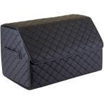 Bagažinės daiktadėžė EVAtech ECO M 30x30x50 cm - juoda / juodi kra&scaron;tai / juodos siūlės / juodas vidus