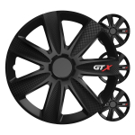 Ratų gaubtai 4 vnt. GTX, Carbon juodi 15"