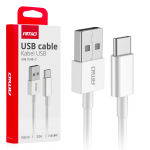 USB&ndash;USB-C įkrovimo kabelis 2A, 100 cm, FullLINK AMIO-03893