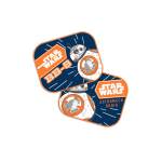&Scaron;oninės saulės užuolaidėlės automobiliui 44x35 cm, 2 vnt., Star Wars BB-8