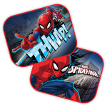 &Scaron;oninės saulės užuolaidėlės automobiliui 44x35 cm, 2 vnt., Spider-Man