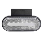 Gabaritinis LED žibintas AMiO OM-01-W ovalus, baltas
