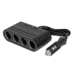 Keturių lizdų prailgintojas su įkrovikliu 2x USB-A + 1x USB-C 12/24V 120W 80 cm AMIO-04367