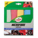 TURTLE WAX Microfiber cloth 4-pack, mikropluo&scaron;to &scaron;luosčių rinkinys