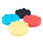 Poliravimo kempinių rinkinys su &bdquo;velcro&ldquo; tvirtinimu, 4 vnt., 125 mm AMIO-03710