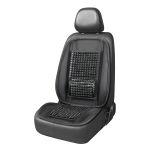 Automobilio sėdynės kilimėlis su karoliukais 98 x 49 cm - juoda