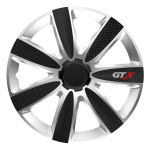 Rato gaubtas 1 vnt. GTX, Carbon juodas ir sidabrinis 16"