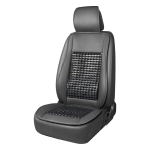 Automobilio sėdynės kilimėlis su karoliukais 147 x 48 cm - juoda