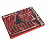 Kombinuotų veržliarakčių rinkinys 44 vnt.