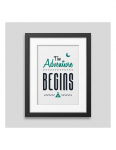 The adventure begins Framed poster