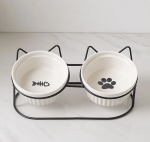 Keramikiniai dubenėliai su stovu "White"