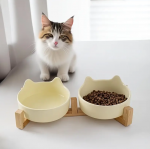 Keramikiniai dubenėliai su stovu "Cat"