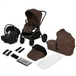 Universalus 3in1 vežimėlis Lionelo Mika Plus, Mocha mousse