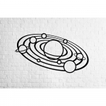 Interjero papuo&scaron;imas EWA mozaika interjerui Saulės sistema. SOLAR SYSTEM