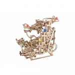 Medinis konstruktorius UGEARS Marble Run Tiered Hoist