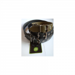 Antkaklis natūralios odos 3cm pločio reguliuojamas : Dydis - 25/45cm