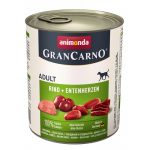 Grancarno konservai su jautiena ir ančių &scaron;irdimis : Svoris/Talpa - 400g