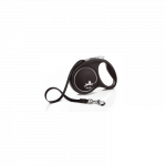 Automatinis pavadis Flexi Black Design juosta : Dimension - S- 5m 15kg Rožinė