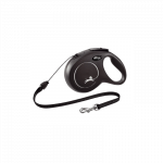 Automatinis pavadis Flexi New Classic virvė : Dimension - XS- 3m 8kg Juoda