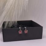 Auskarai &ndash; klipsai &bdquo;Rubino &scaron;vytėjimas&ldquo;