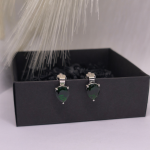 Auskarai &ndash; klipsai &bdquo;Žalieji la&scaron;eliai&ldquo;