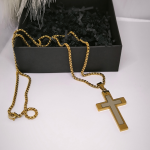 Eleganti&scaron;kas vyri&scaron;kas kryželis i&scaron; nerūdijančio plieno