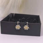 Auskarai - klipsai &bdquo;Saulėta elegancija&ldquo;