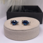 Auskarai &ndash; klipsai &bdquo;Safyro la&scaron;as&ldquo;