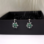 Auskarai &ndash; klipsai &bdquo;Žalioji elegancija&ldquo;