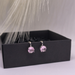 Auskarai &ndash; klipsai &bdquo;Rožinis žavesys&ldquo;