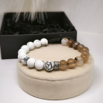 Energetinė onikso akmens karoliukų apyrankė