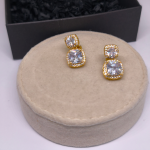 Auskarai-klipsai &bdquo;Auksinis žavesys&ldquo;