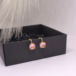 Auskarai &ndash; klipsai &bdquo;&Scaron;ampano rožė&ldquo;