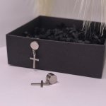 Magnetiniai auskarai &bdquo;Sidabro ženklas&ldquo;