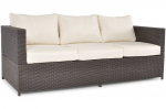 3-vietė sodo sofa MALAGA - ruda
